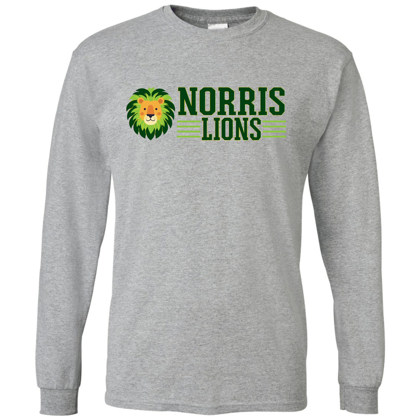 Norris Athletic Lion Long Sleeve T-Shirt | Youth & Adult