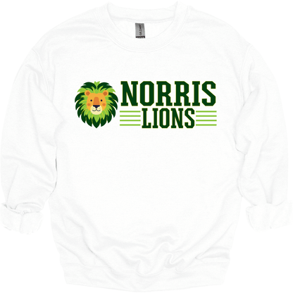Norris Athletic Lion Crewneck Sweatshirt | Youth & Adult