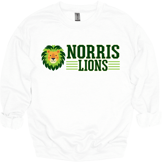 Norris Athletic Lion Crewneck Sweatshirt | Youth & Adult