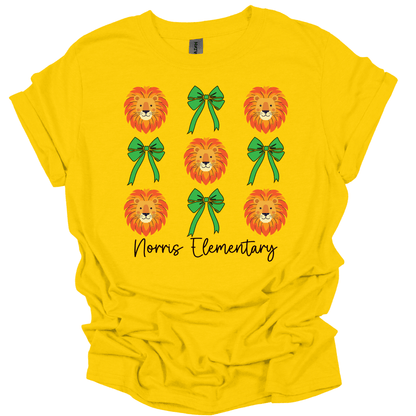 Norris Lions & Bows T-Shirt | Youth & Adult