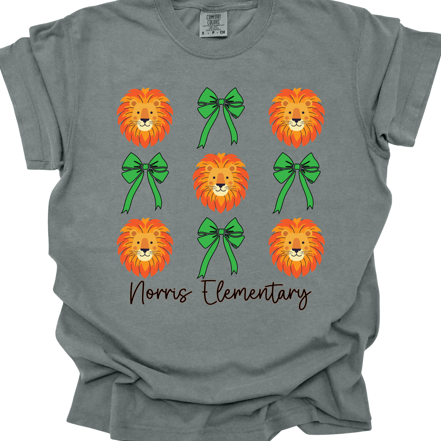 Norris Lions & Bows Comfort Colors T-Shirt | Adult Only