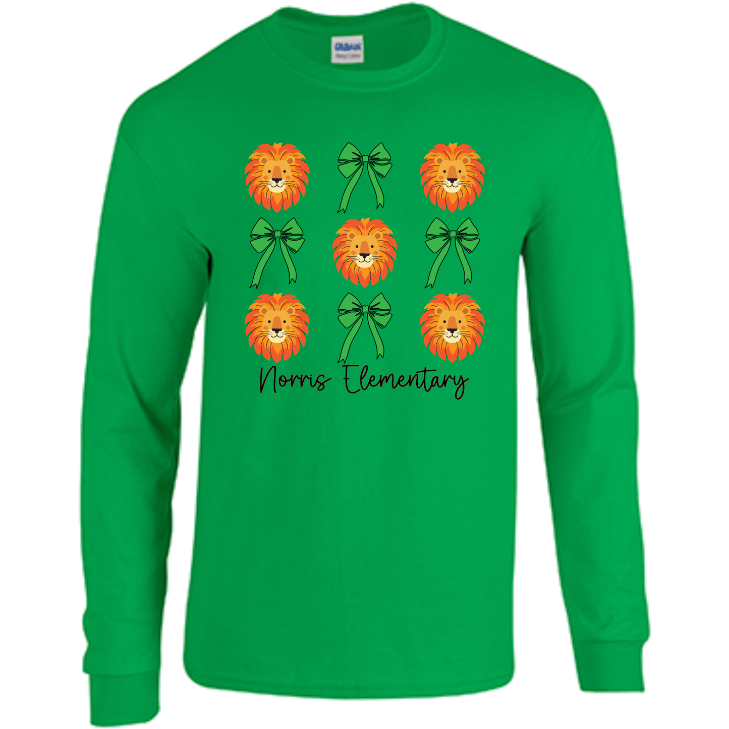 Norris Lions & Bows Long Sleeve T-Shirt | Youth & Adult