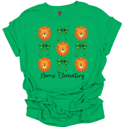 Norris Lions & Bows T-Shirt | Youth & Adult