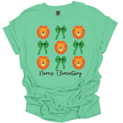 Norris Lions & Bows T-Shirt | Youth & Adult