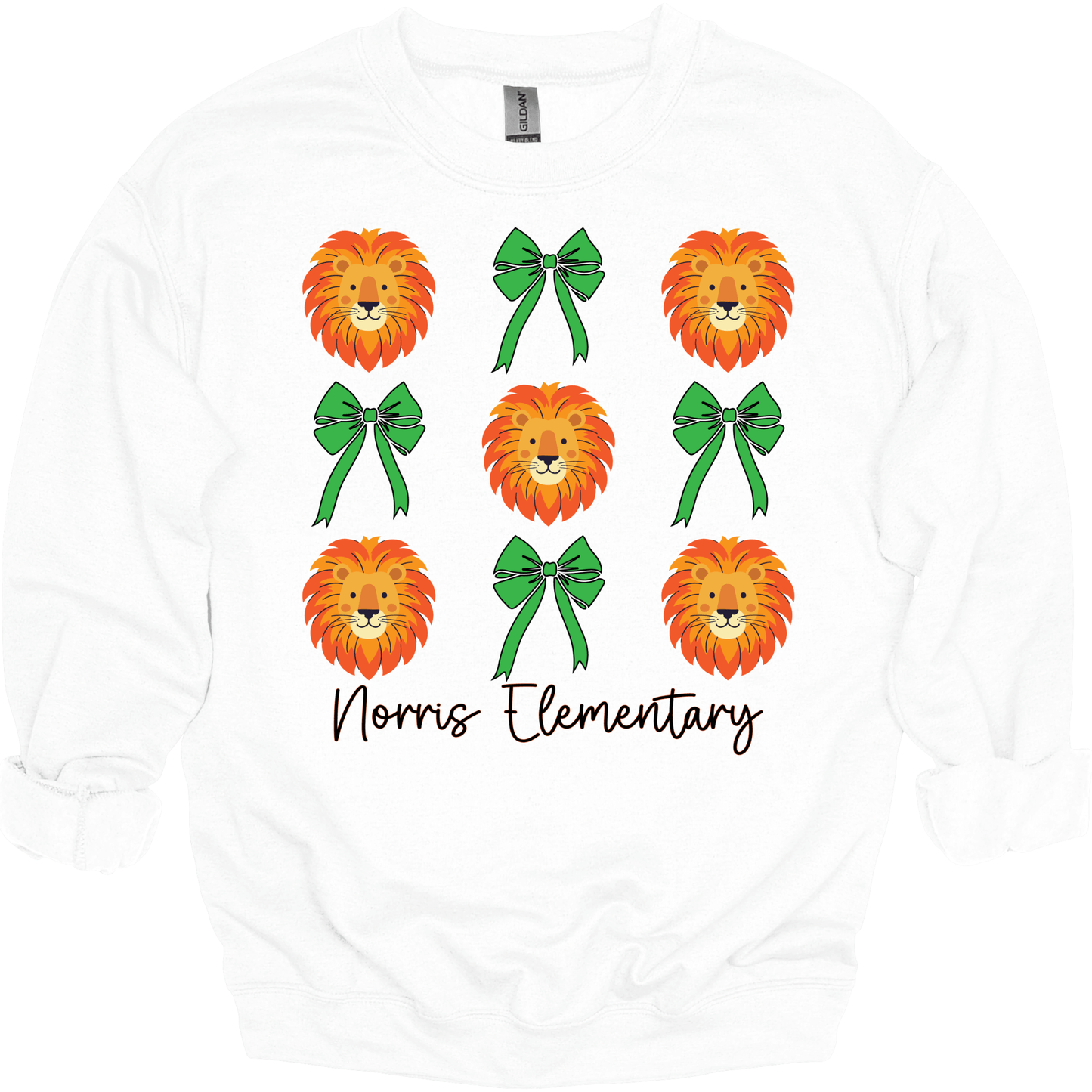 Norris Lions & Bows Crewneck Sweatshirt | Youth & Adult