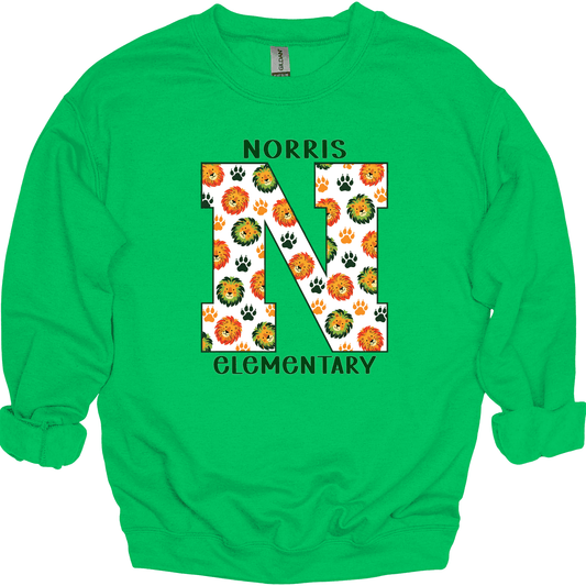 Norris Varsity N Crewneck Sweatshirt | Youth & Adult