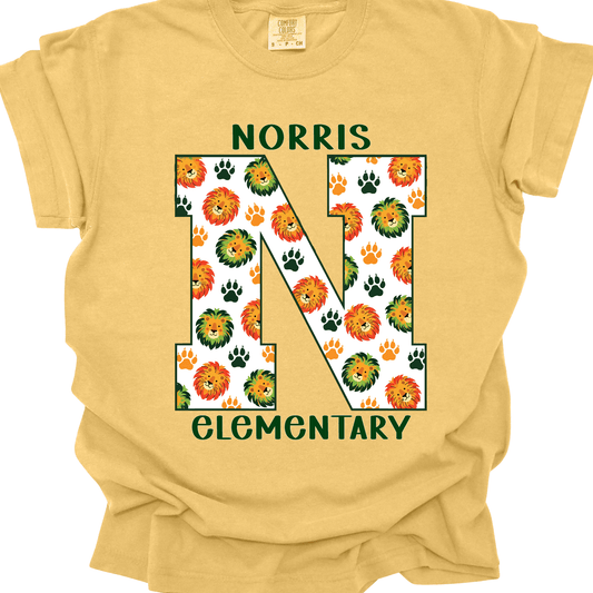 Norris Varsity N Comfort Colors T-Shirt | Adult Only