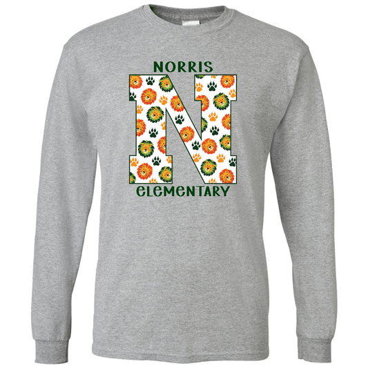 Norris Varsity N Long Sleeve T-Shirt | Youth & Adult