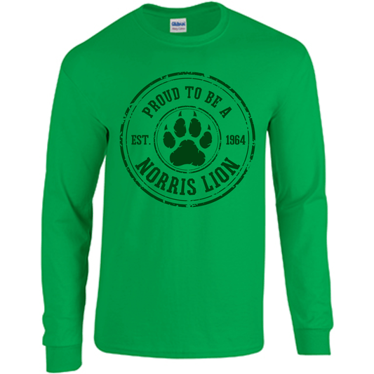 Norris Vintage Stamp Long Sleeve T-Shirt | Youth & Adult