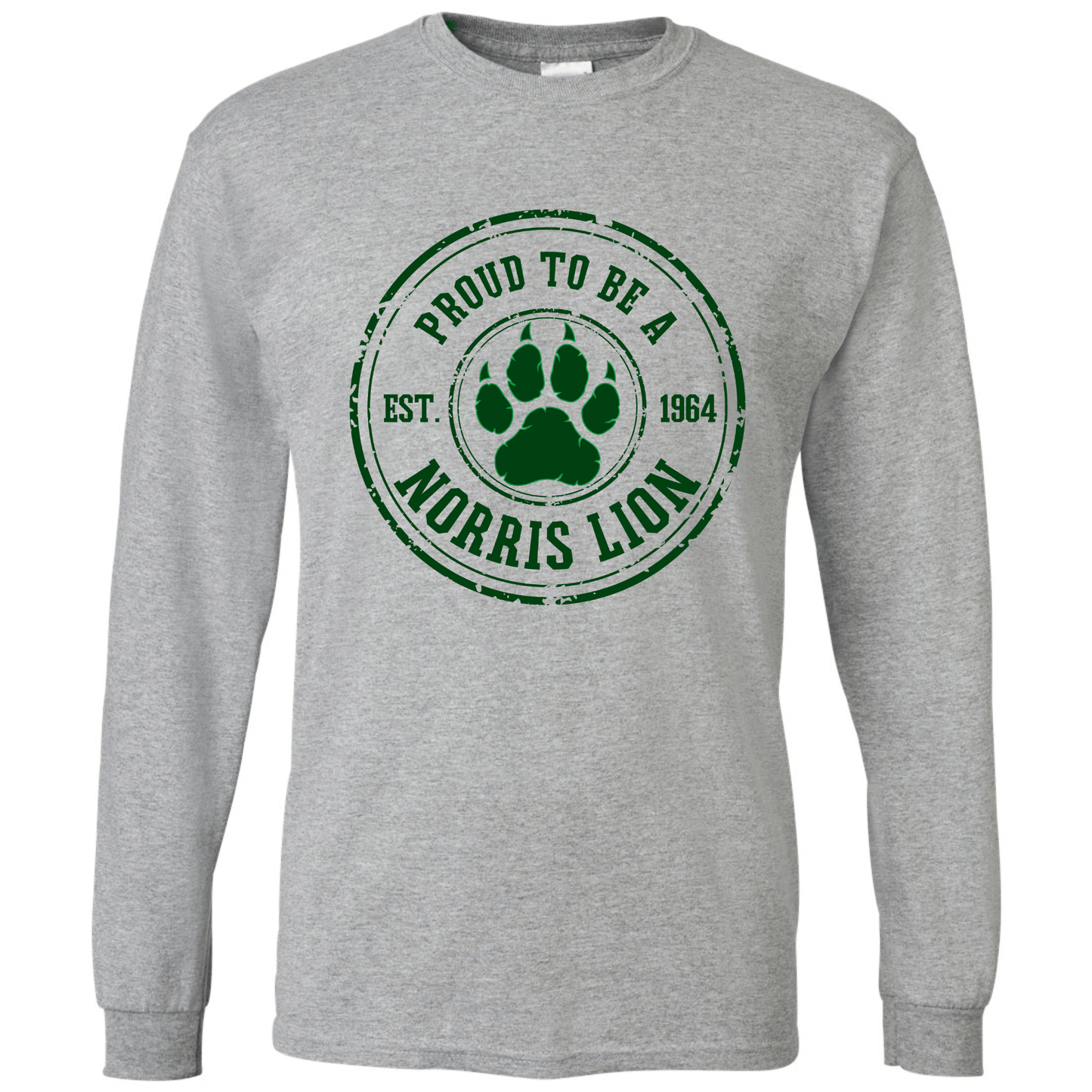 Norris Vintage Stamp Long Sleeve T-Shirt | Youth & Adult
