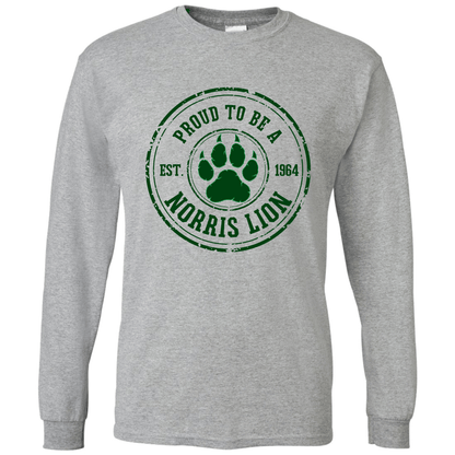 Norris Vintage Stamp Long Sleeve T-Shirt | Youth & Adult