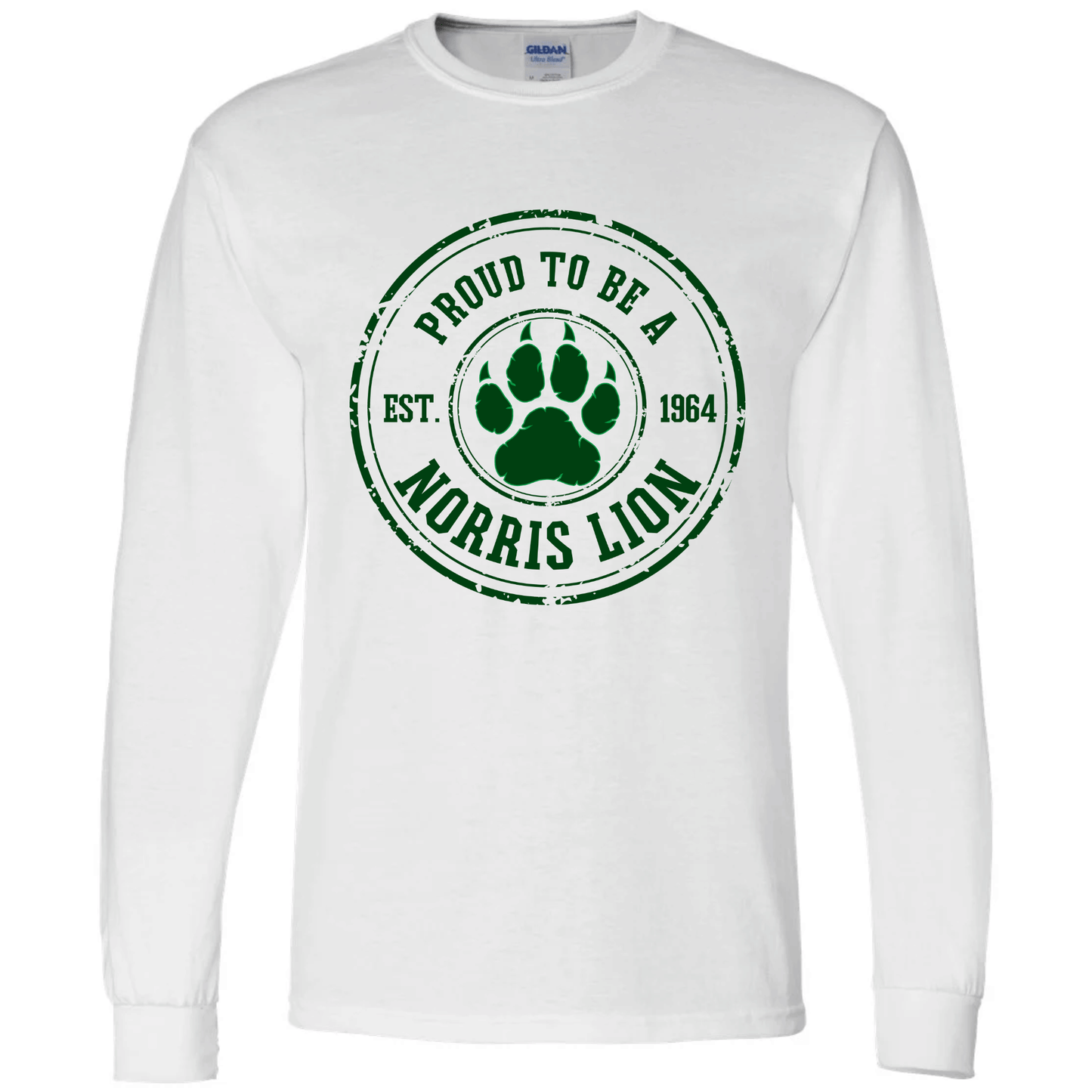 Norris Vintage Stamp Long Sleeve T-Shirt | Youth & Adult