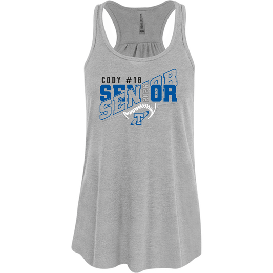 Papillion South Titans Senior 2026 Baseball Flowy Tanktop – Bella+Canvas – Custom Name & Number