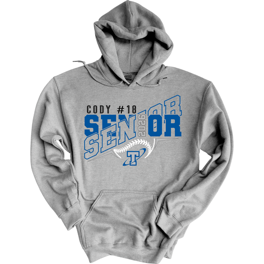 Papillion South Titans Senior 2026 Baseball Hoodie – Custom Name & Number