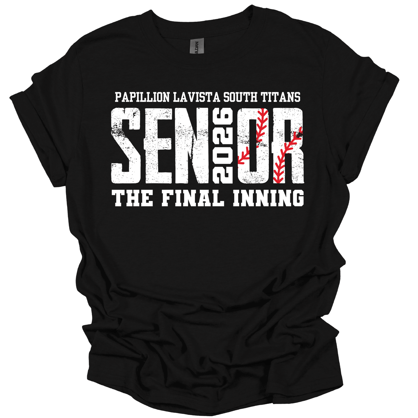 Papillion South Titans Senior 2026 Baseball Tee – The Final Inning