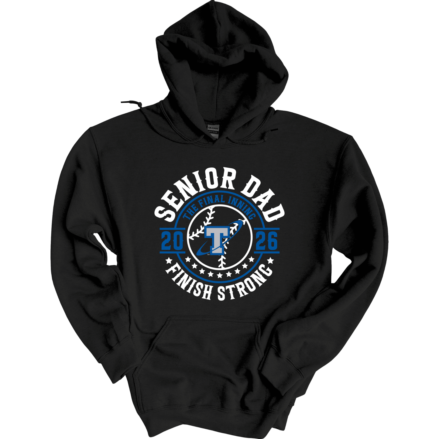 Papillion South Titans Senior Dad 2026 – Finish Strong Hoodie Sweatshirt