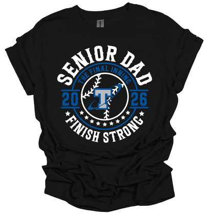 Papillion South Titans Senior Dad 2026 – Finish Strong Tee