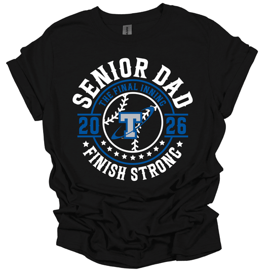 Papillion South Titans Senior Dad 2026 – Finish Strong Tee