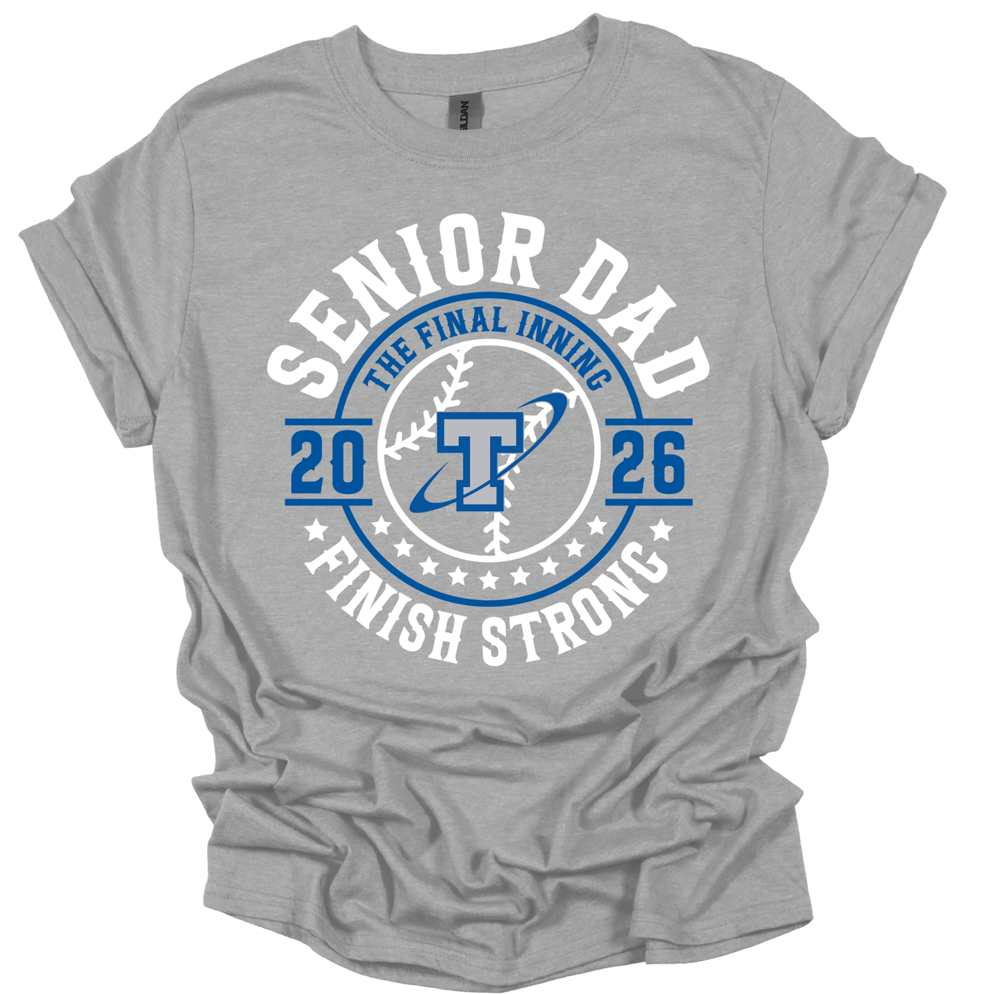 Papillion South Titans Senior Dad 2026 – Finish Strong Tee