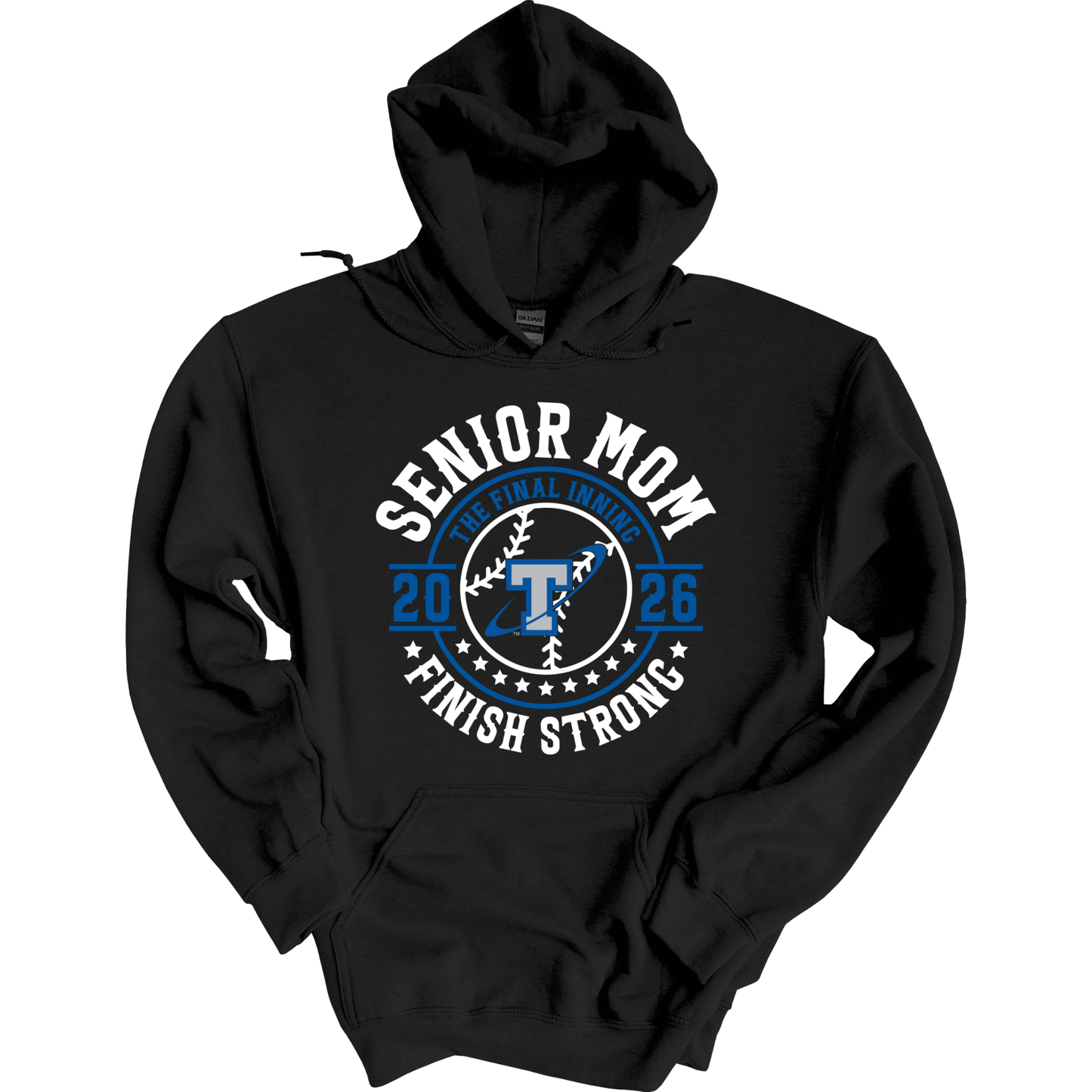Papillion South Titans Senior Mom 2026 – Finish Strong Hoodie Sweatshirt