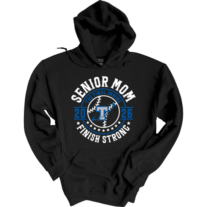 Papillion South Titans Senior Mom 2026 – Finish Strong Hoodie Sweatshirt