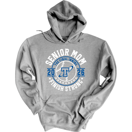 Papillion South Titans Senior Mom 2026 – Finish Strong Hoodie Sweatshirt