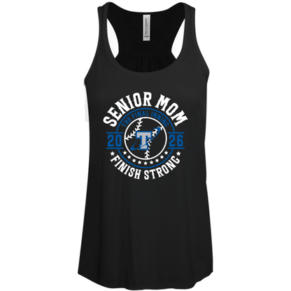 Papillion South Titans Senior Mom 2026 – Finish Strong Flowy Tanktop – Bella+Canvas