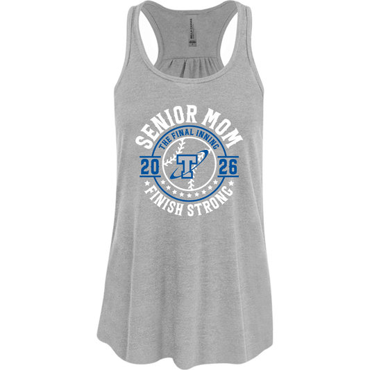Papillion South Titans Senior Mom 2026 – Finish Strong Flowy Tanktop – Bella+Canvas