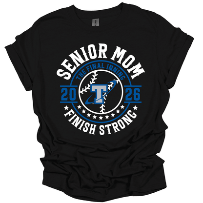 Papillion South Titans Senior Mom 2026 – Finish Strong Tee
