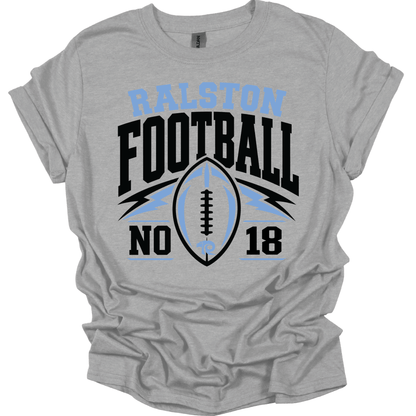 Ralston Personalized Football - Youth Unisex Cotton T-Shirt