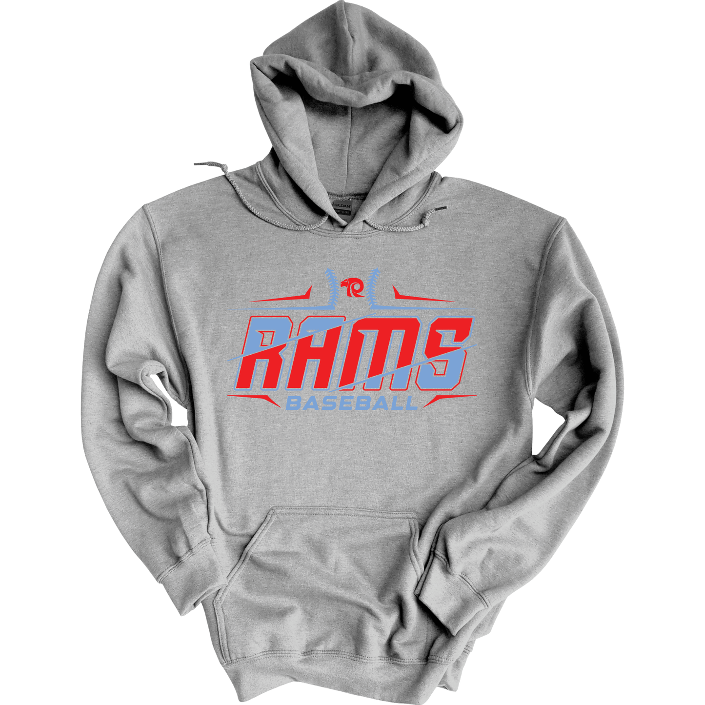 Ralston Rams Baseball Slashed Hoodie Sweatshirt