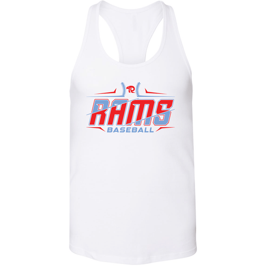 Ralston Rams Baseball Slashed Jersey Tanktop - Bella+Canvas