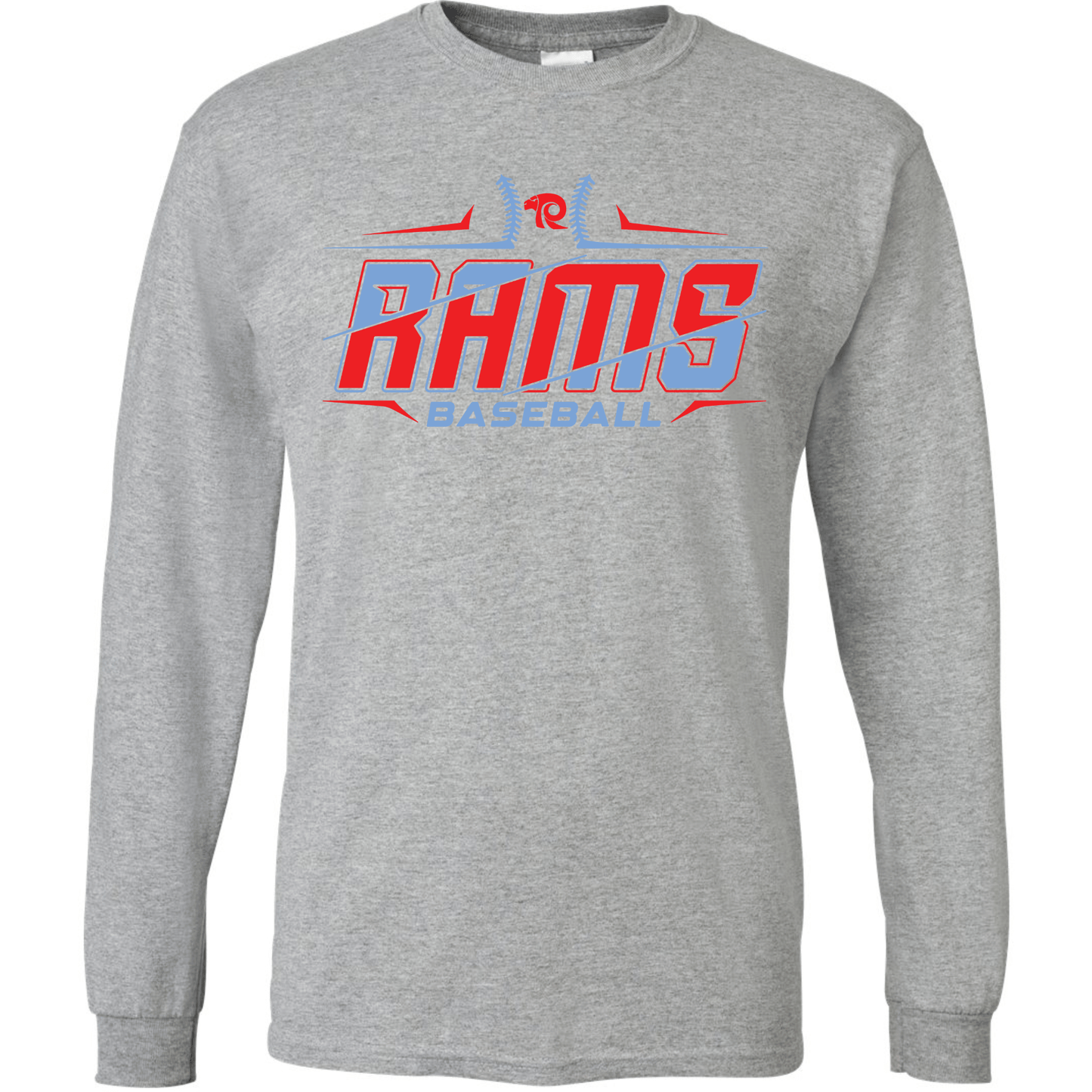 Ralston Rams Baseball Slashed Long Sleeve T-Shirt
