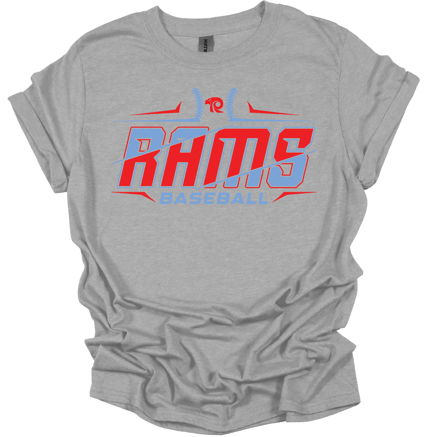 Ralston Rams Baseball Slashed T-Shirt