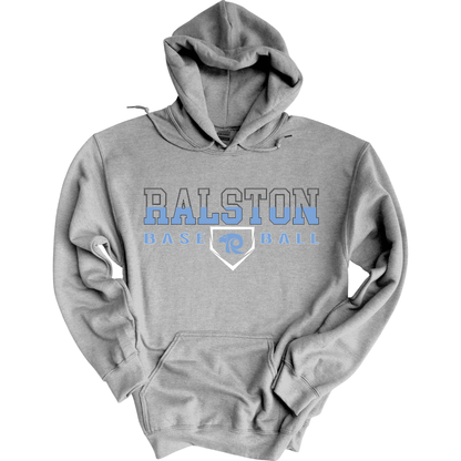 Ralston Rams Baseball Split Block Apparel Hoodie Sweatshirt