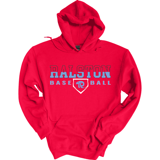 Ralston Rams Baseball Split Block Apparel Hoodie Sweatshirt