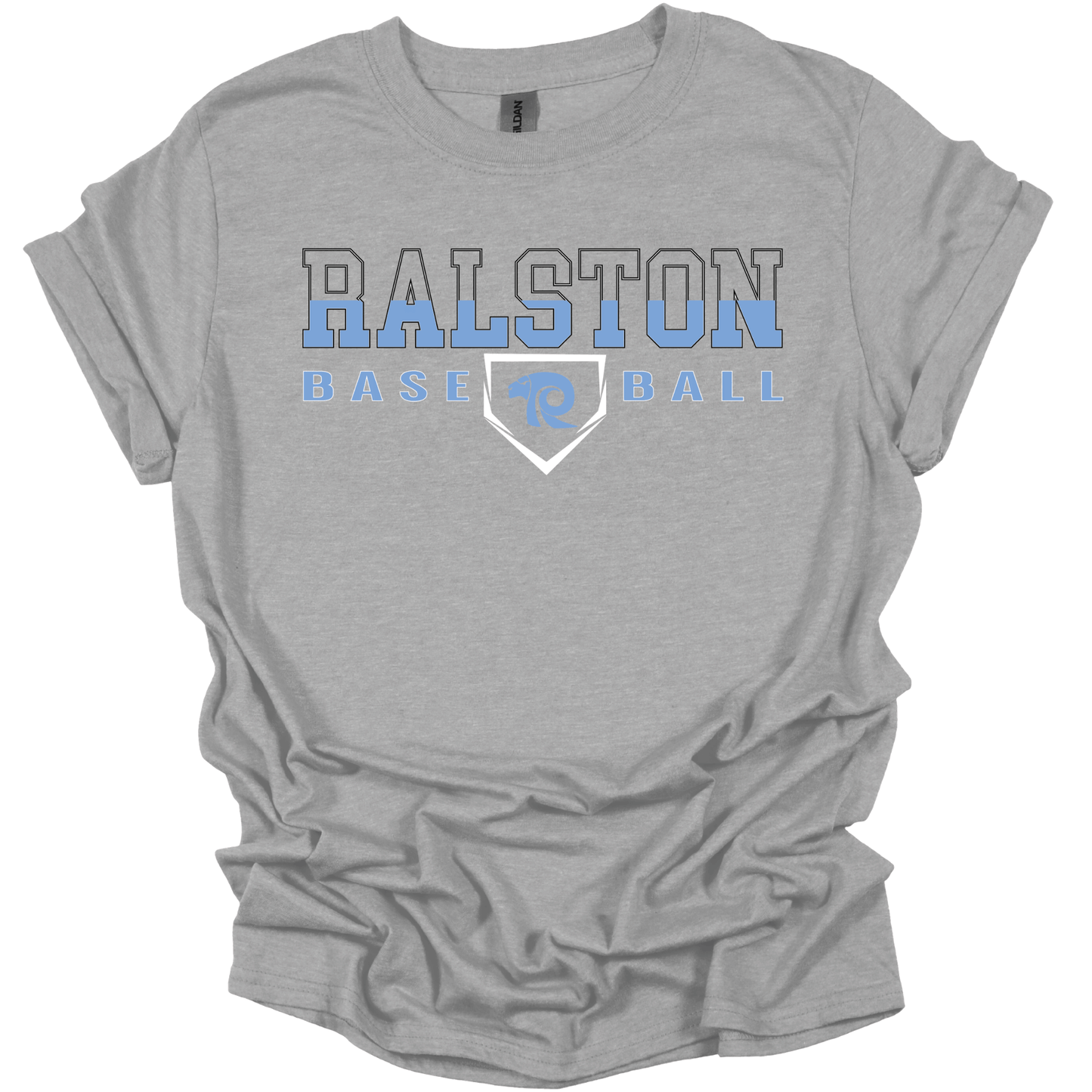 Ralston Rams Baseball Split Block Apparel T-Shirt