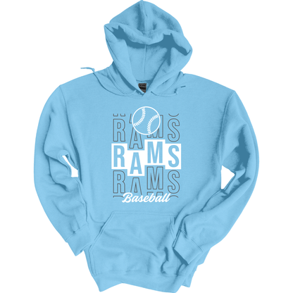 Ralston Rams Baseball Stacked Hoodie Sweatshirt