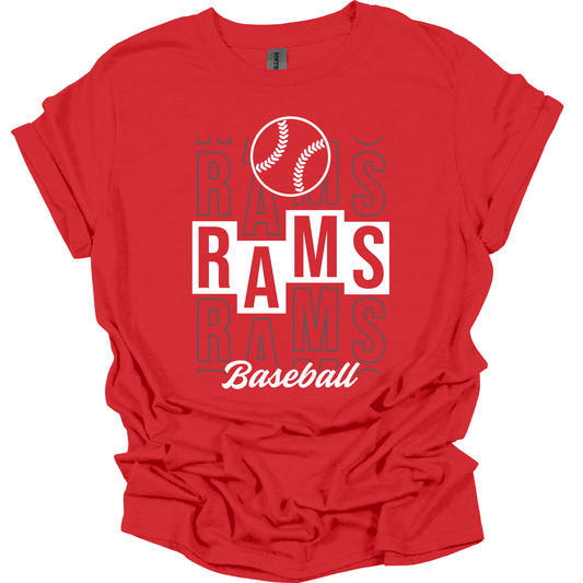 Ralston Rams Baseball Stacked T-Shirt