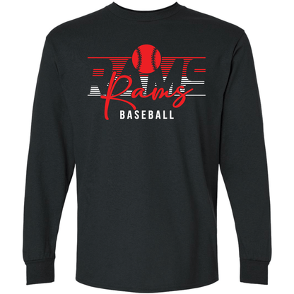Ralston Rams Baseball Stripe Long Sleeve T-Shirt