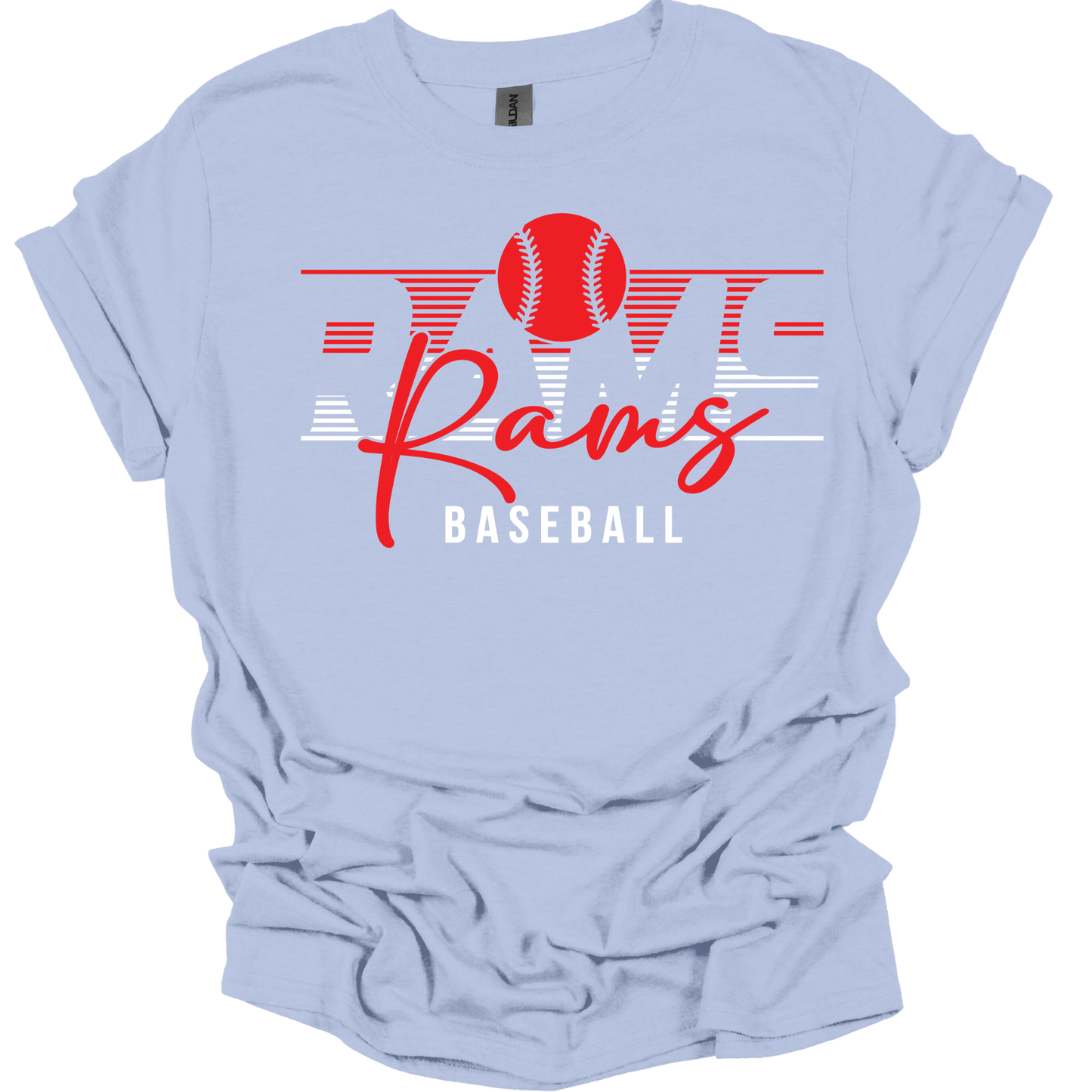 Ralston Rams Baseball Stripe T-Shirt