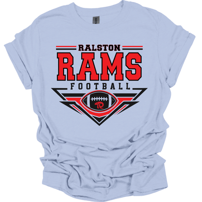 Rams Football Badge - Adult Unisex Cotton T-Shirt