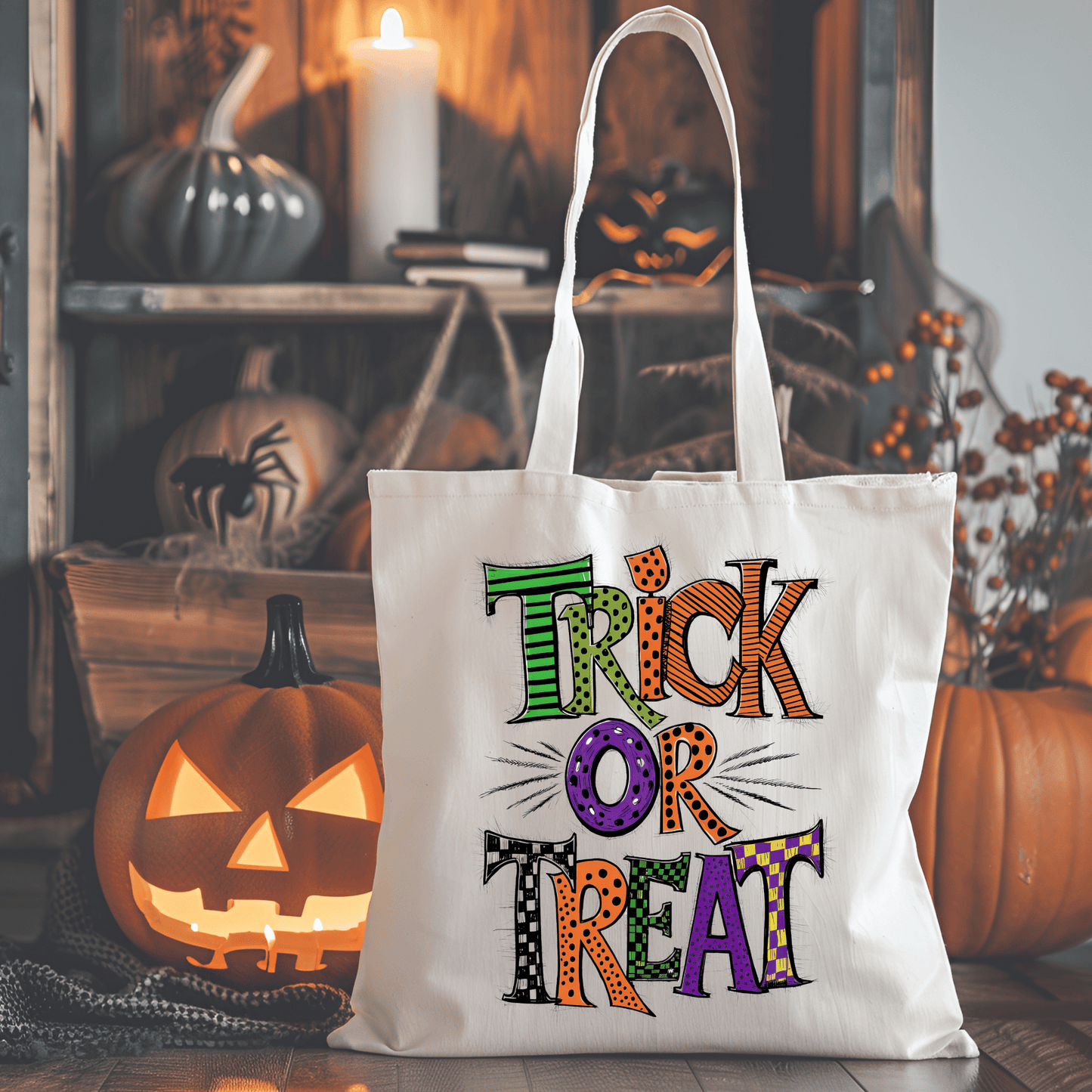 Trick or Treat Halloween Tote Bag | TOT-005