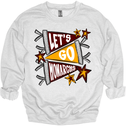 Let's Go Monarchs Crewneck | Youth & Adult