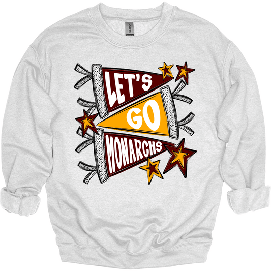 Let's Go Monarchs Crewneck | Youth & Adult