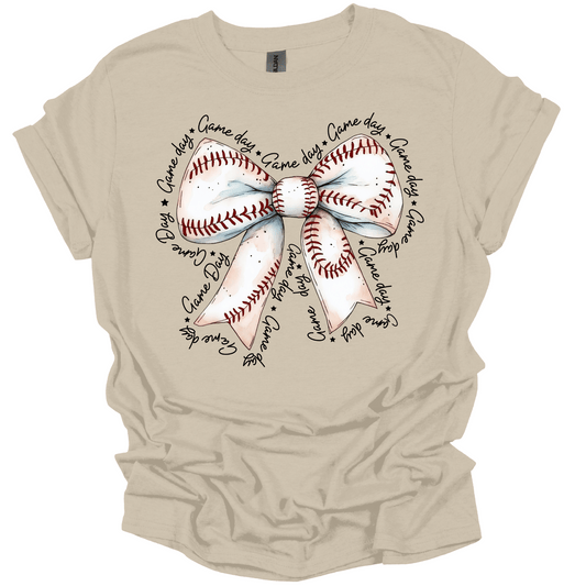 Baseball Bow Game Day