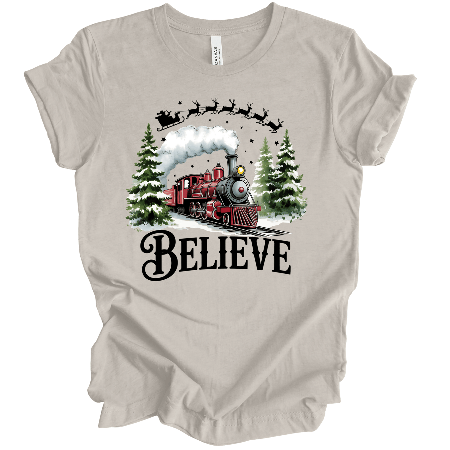 Believe Christmas Train – North Pole Express Vintage Holiday
