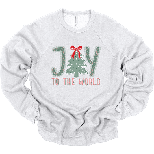 Joy to the World – Candy Cane Letters & Bow Tree