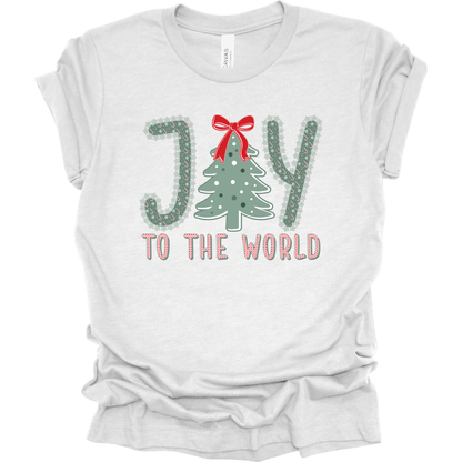 Joy to the World – Candy Cane Letters & Bow Tree