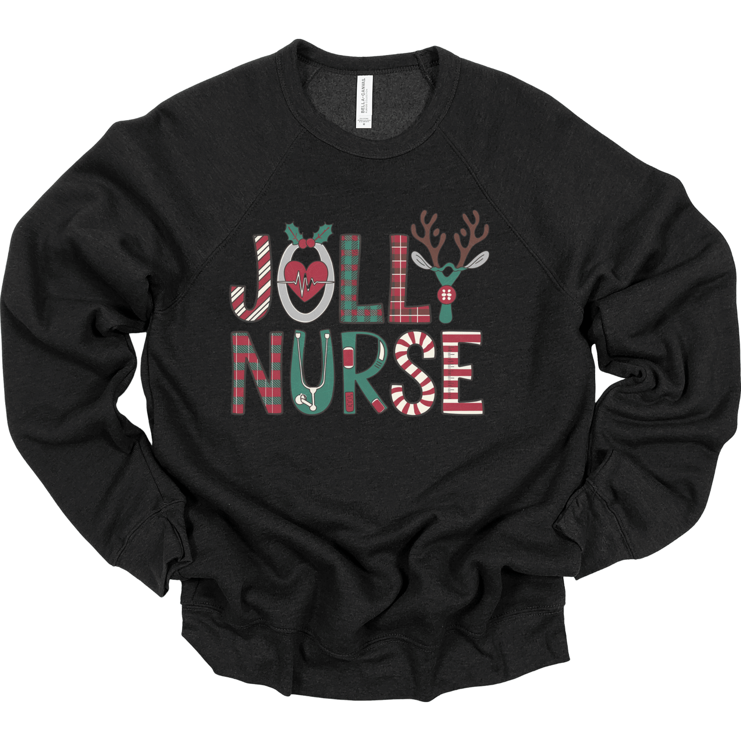 Jolly Nurse - Plaid Medical Letters
